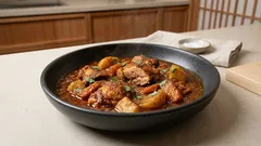 スパイスの香りが立つ、本格ネパールチキンカレー—玉ねぎとトマトで作る家庭の味